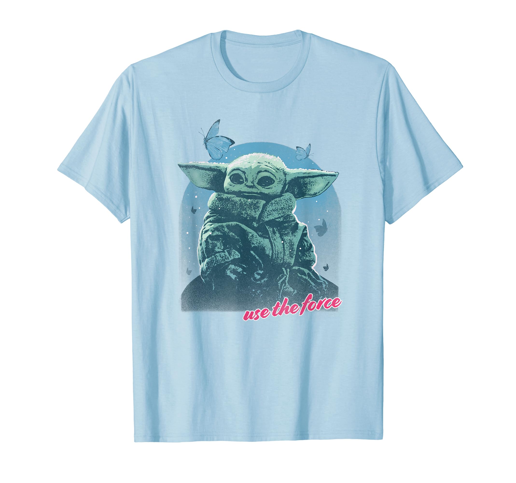 Star Wars: The Mandalorian Grogu Use The Force R14 T-Shirt, Black