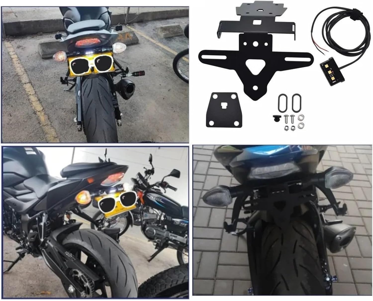 のためにナンバープレートホルダー テールライトブラケット フェンダーエリミネーター スズキ GSX-S750 2017-2022 G