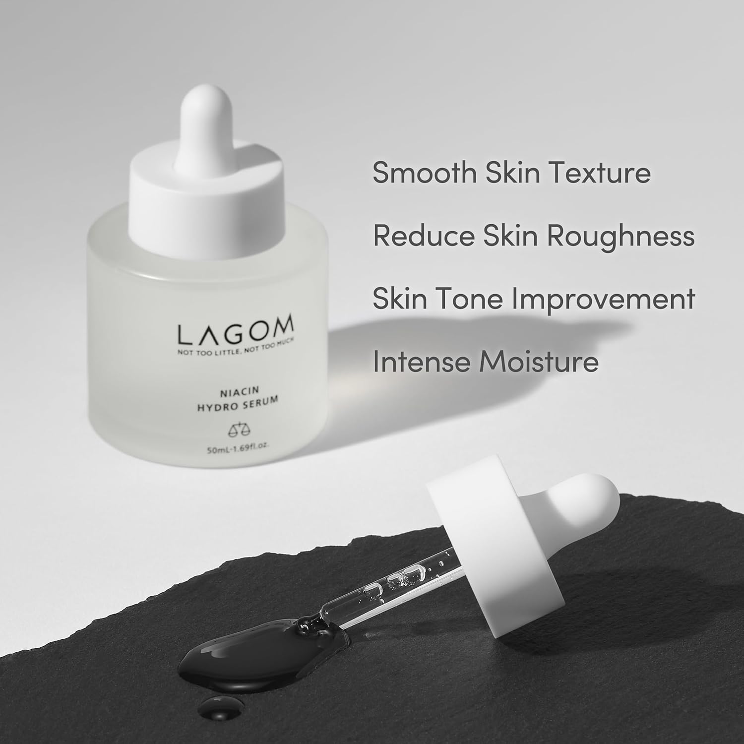 LAGOM Niacin Hydro Serum, 5% Niacinamide, Pore Care, Dull Skin, Intense Moisturizing & Brightening, Korean Skincare, Irritation-Tested, 1.69 Fl Oz - Image 2