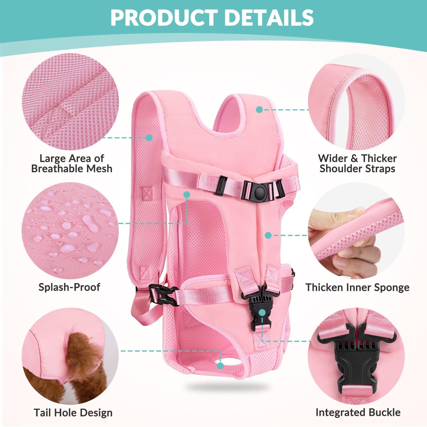 Carrier Backpacks, Adjustable Pet Backpack Carrier - Image 3
