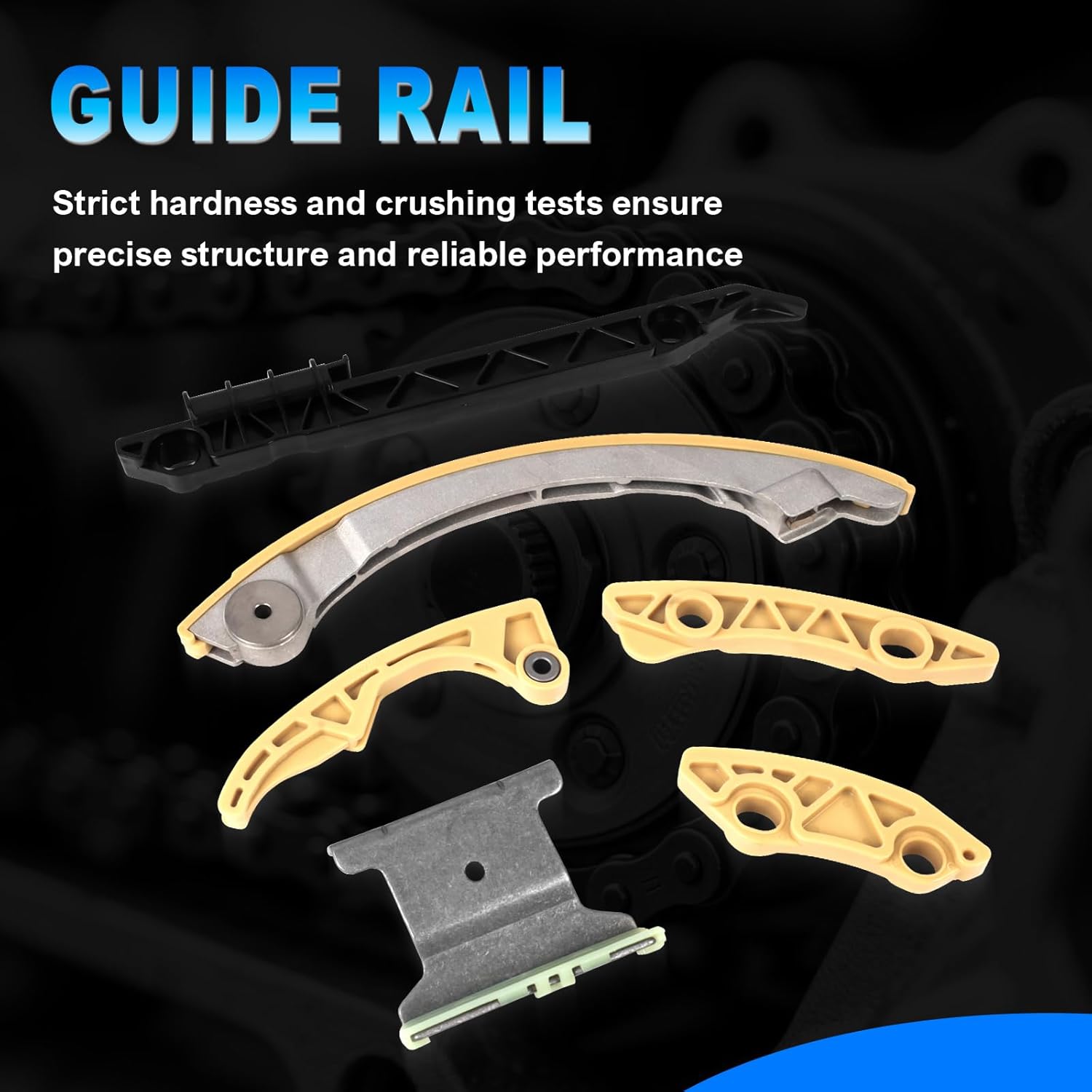 Engine Timing Chain Kit with Water Pump & Head Gasket Set - Compatible with 2011-2017 Chevy Equinox/Malibu/Captiva, GMC Terrain, Buick Lacrosse/Verano 2.2L 2.4L Ecotec 9-4201S HS26517PT