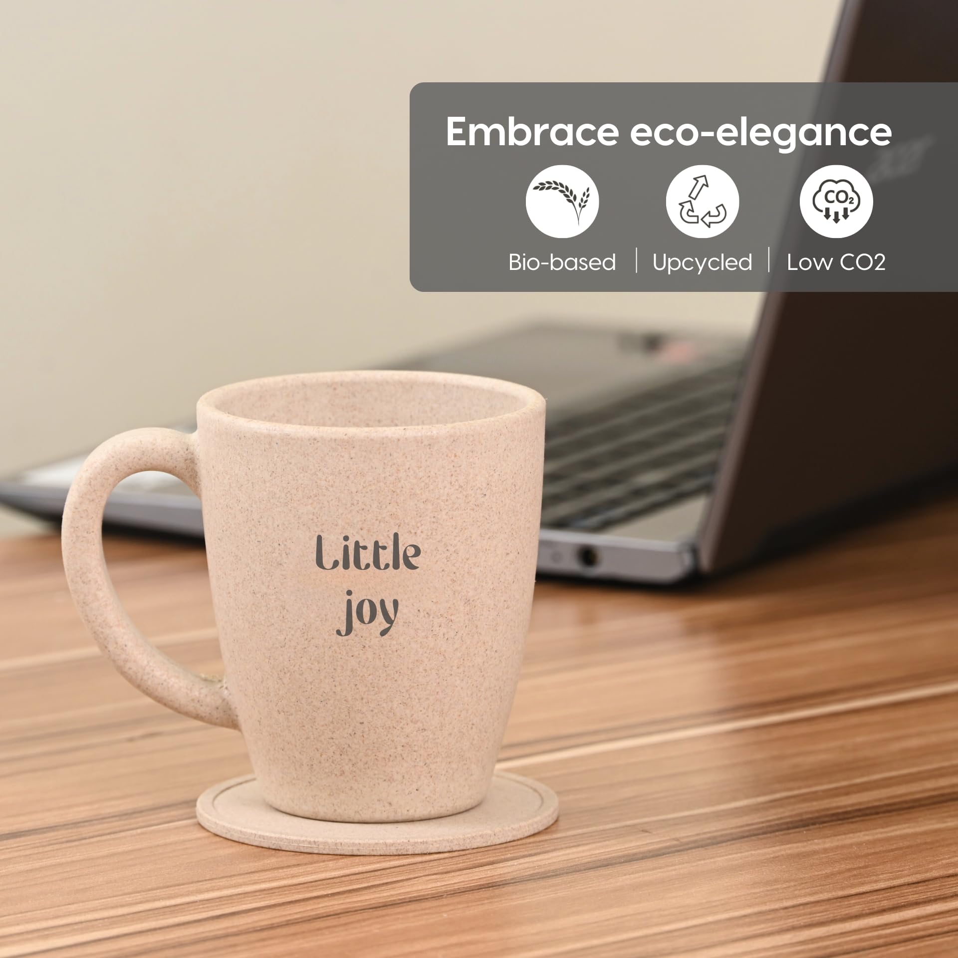 Eco-Friendly Custom Mugs - Rice Husk & Sustainable Gifts -6