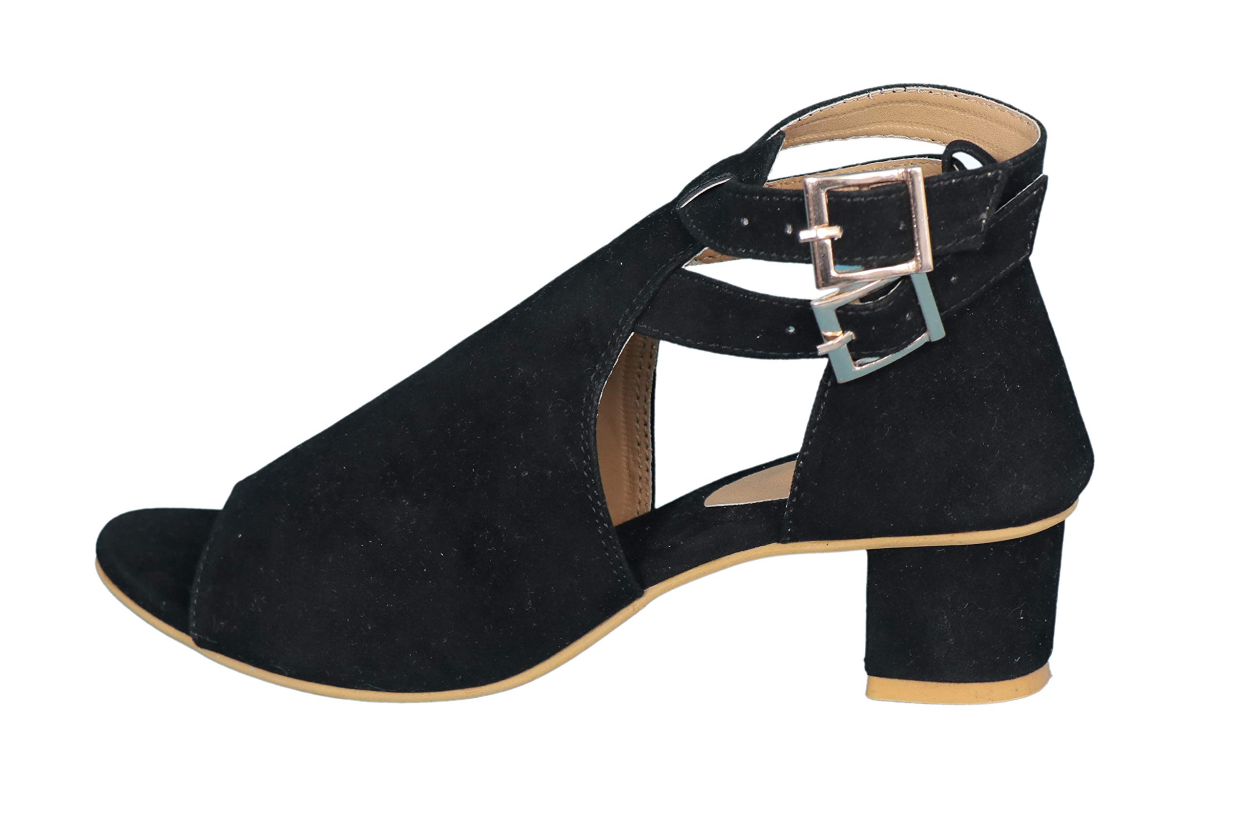 SHOE CRAFT Womens & Girls Black Fashion Sandal - 35 Euro (B07QY9JC1G) Amazon Price History, Amazon Price Tracker