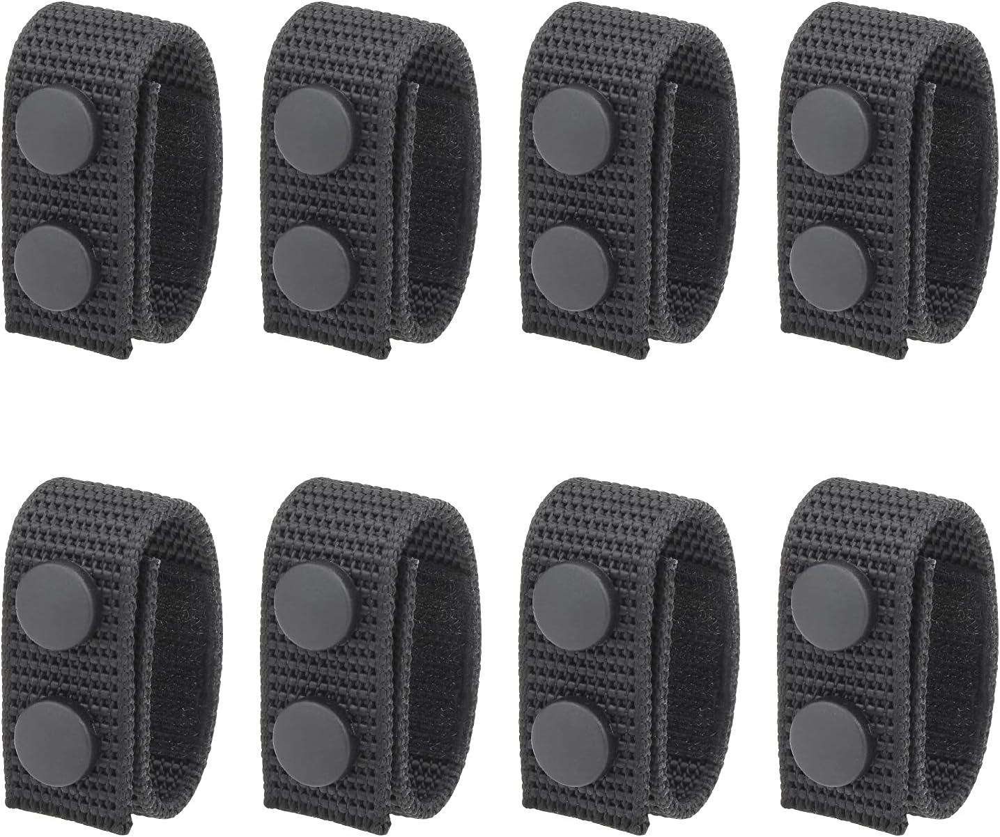 UllnosooBelt Keepers, Duty Belt Law Enforcement 2¼" Nylon Tactical Belt Keepers with Double Snaps UIInosoo for Police Military