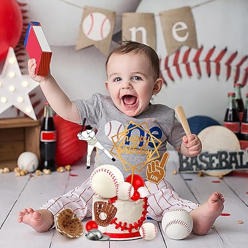 Miniatura 139 de Hooqict 26 piezas de decoraciones de pasteles de los años 80 y 90, decoraciones retro de los años 80 de hip hop con bolas de purpurina para cupcakes