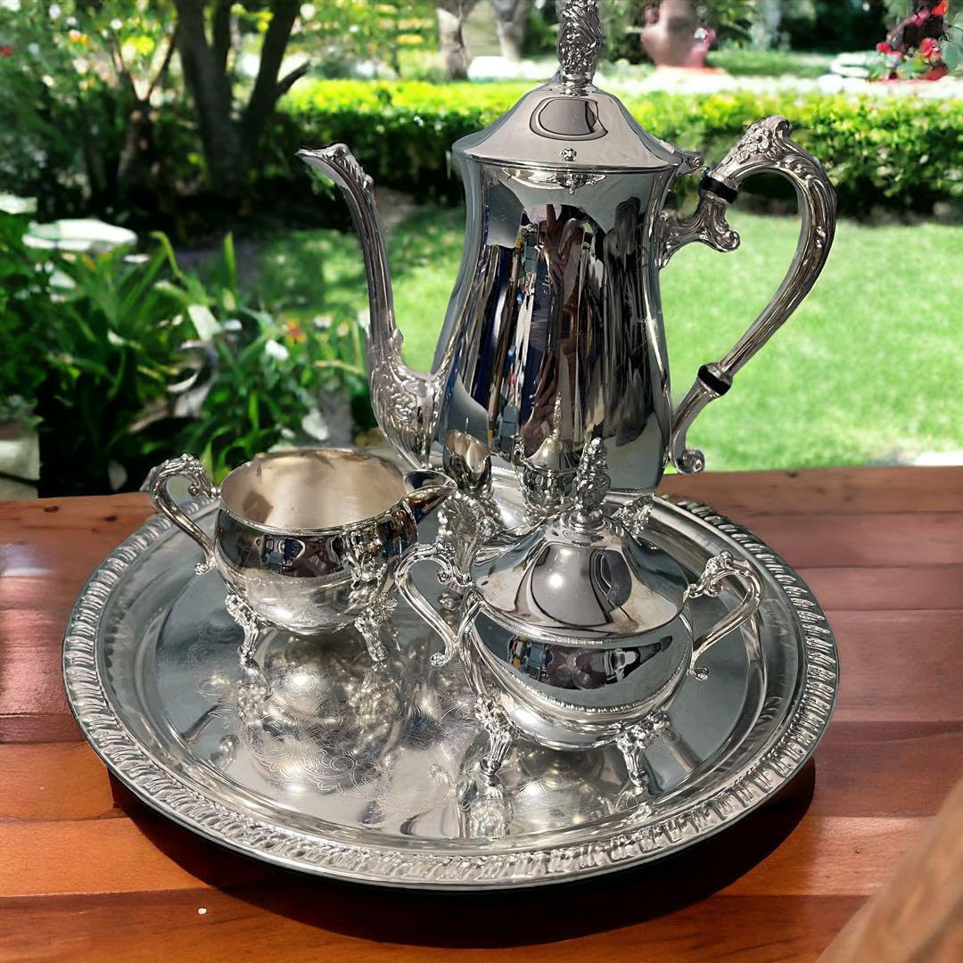 Amazon.co.jp: アンティーク ティーポット シュガーポット クリーマー