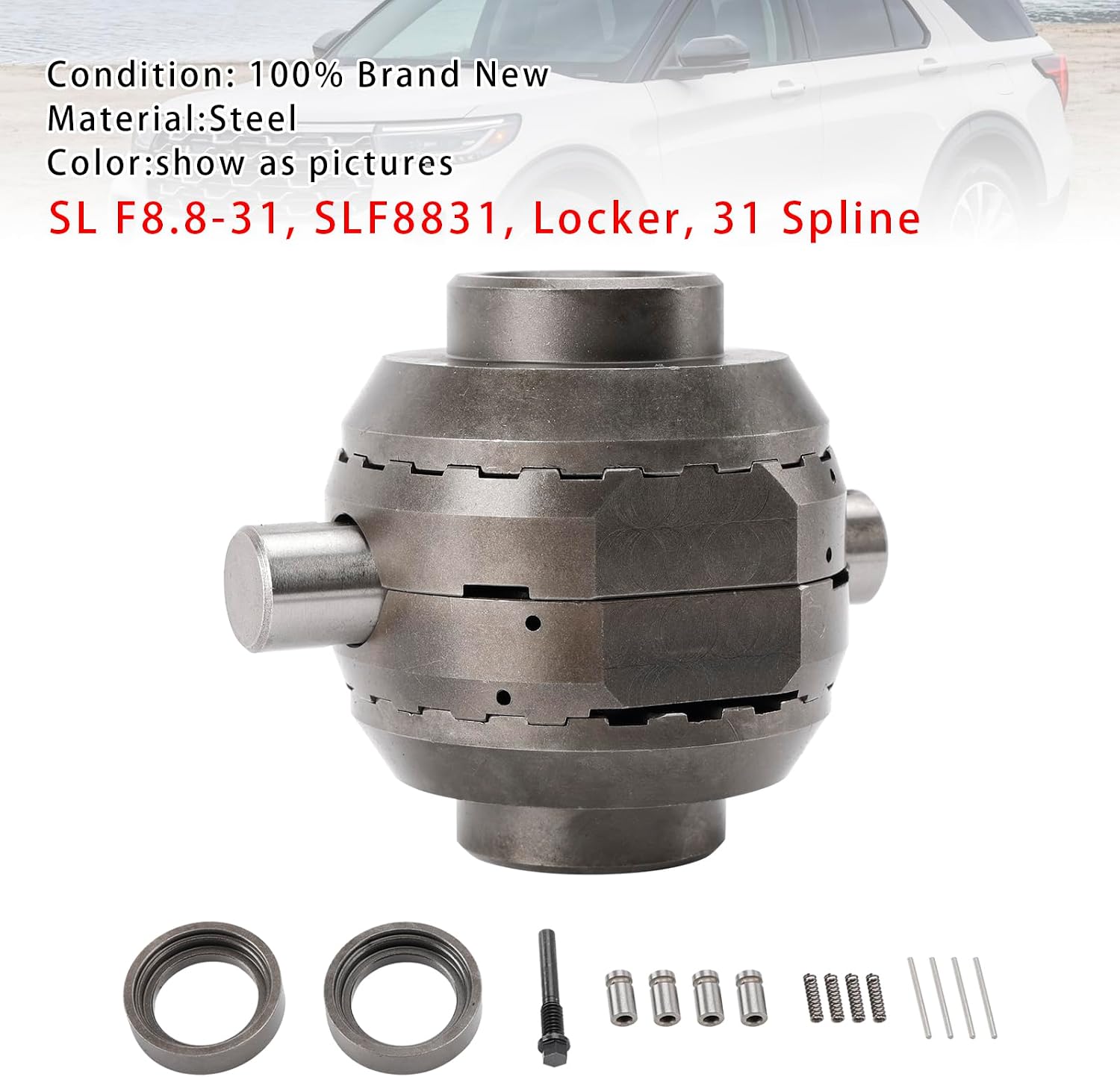 MAD HORNETS 8.8 Inch Locker-10-Bolt31 Spline, Includes Cross Pin Shaft For Ford