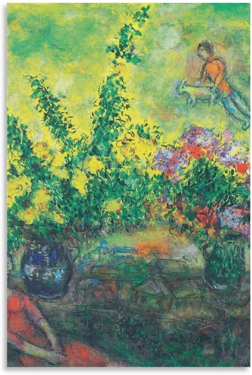 Matvsd Kohecs Marc Chagall Canvas Wall Art Print for Living Room, Bedroom and Office, Unframed, 40x60cm