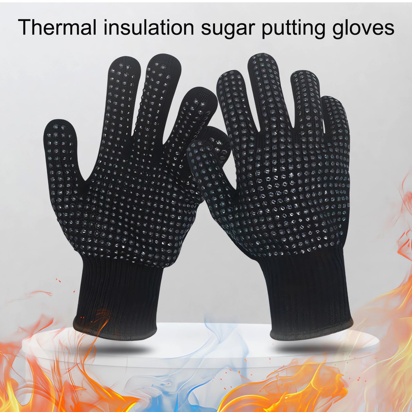 2 Gant Anti Chaleur,Gants professionnels résistants à la chaleur,Gants Résistants à la Chaleur,pour fer à friser pour coiffer les cheveux, pour lisseur boucleur,coiffure,fer à lisser et fer