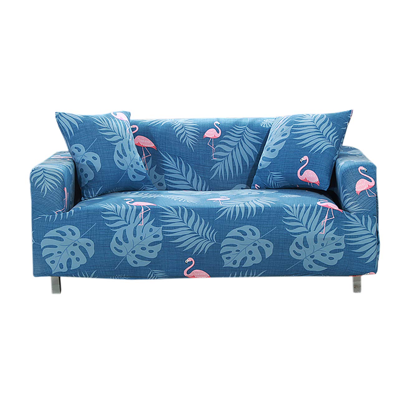 PICTURESQUE Sofa Slipcover Stretch Elastic Fabric Flower Bird Pattern Chair Loveseat Couch Sofa Covers Pet Protector With One Cushion Cover