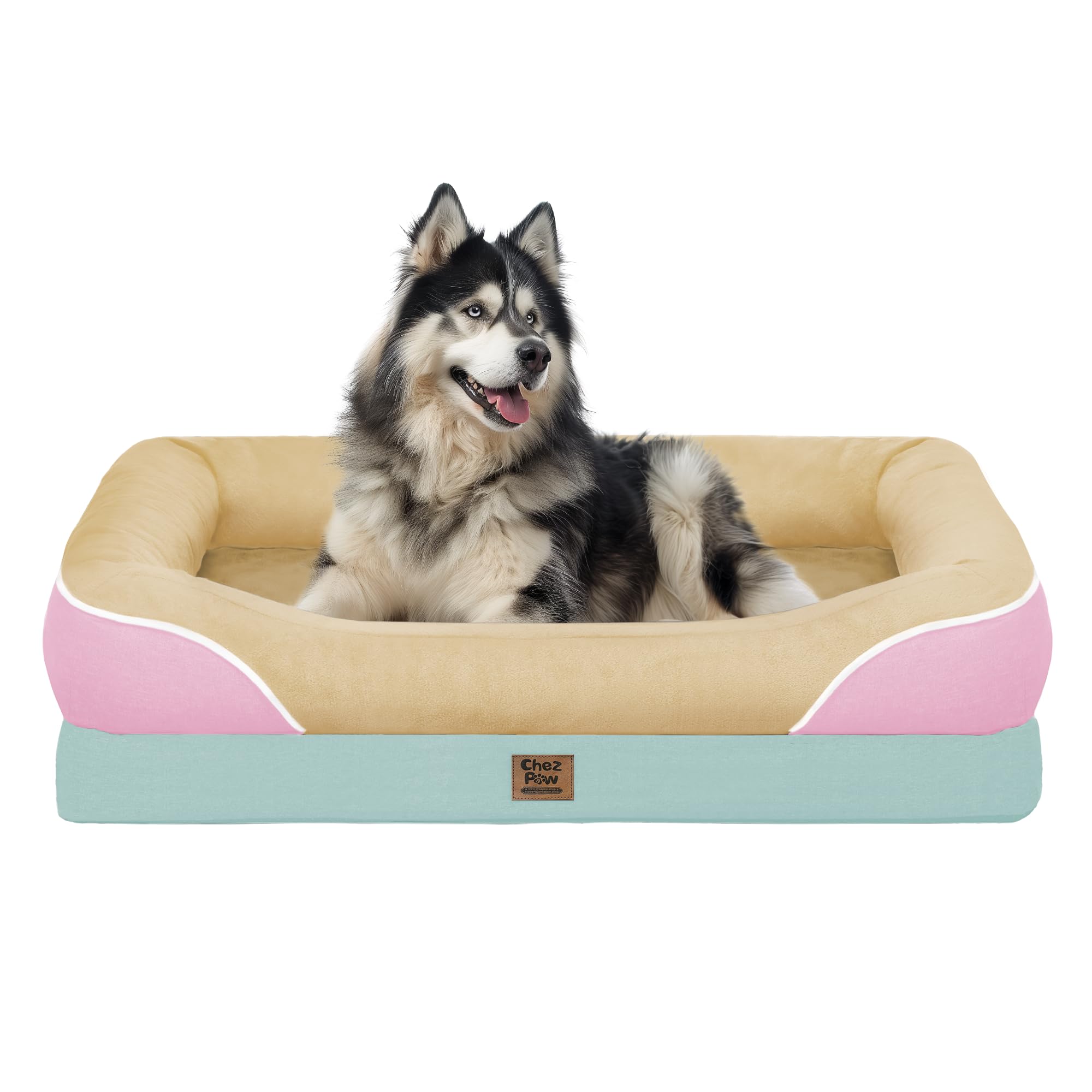 Chez Paw Orthopedic Washable XXL Dog Bed for Extra Large Dogs