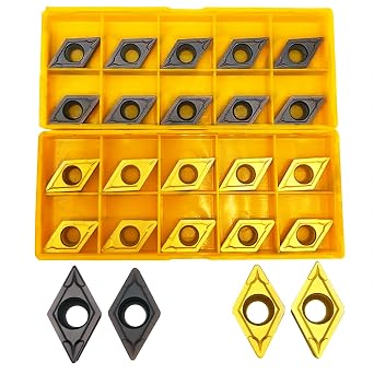 20 pcs Cutting Tools Indexable Inserts Turning Inserts DCMT32.51 DCMT32.52 Carbide Inserts for Metal Cutting Cutter bar