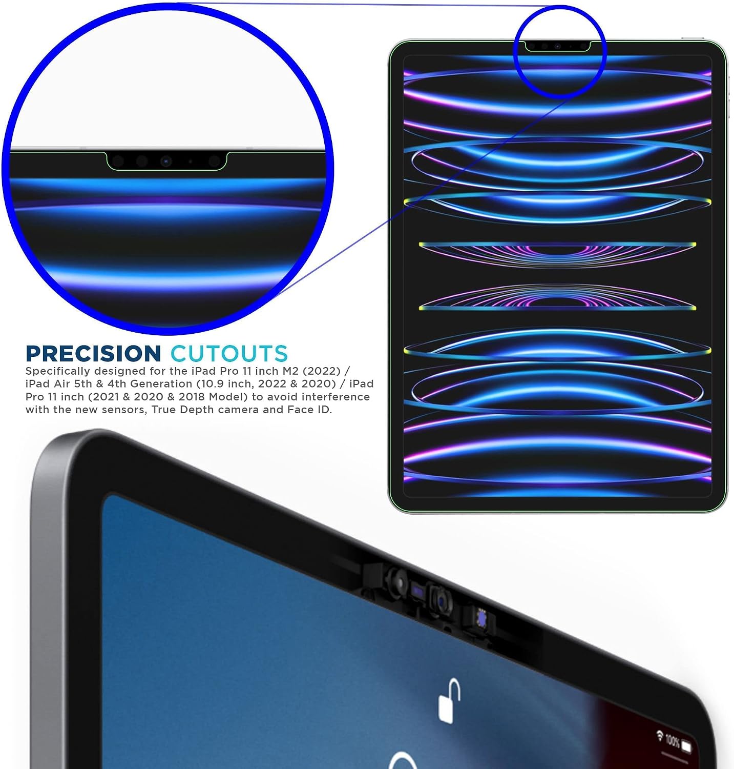 Tech Armor 2 Pack Matte Screen Protector for iPad Pro 11 inch M2 (2022) / iPad Air 5th & 4th Generation (10.9 inch, 2022 & 2020) / iPad Pro 11 inch (2021 & 2020 & 2018 Model) - Anti-Glare, Easy Installation Kit, Compatible with Apple Pencil