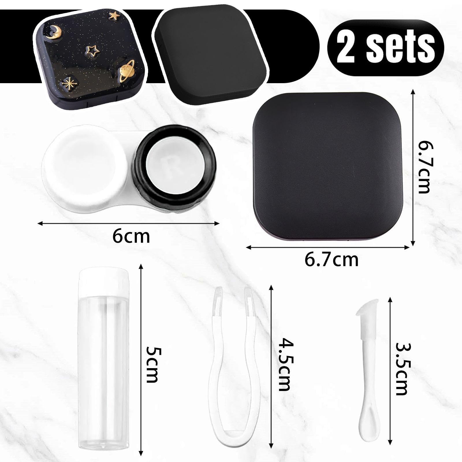 Cajas de Almacenamiento de Lentes de Contacto Cosméticas Portátiles para Viaje