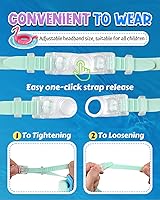 Vista 6 de Rantizon Swim Goggles 2 Pack, Wide View Anti Fog&UV Swimming Goggles for Audlt, No Leaking Swim Glasses for Men Women Kids