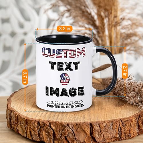 Miniatura 5 de Taza personalizada, tazas de café personalizadas con nombre de foto, taza de café de cerámica personalizada, taza de café personalizada para mujeres