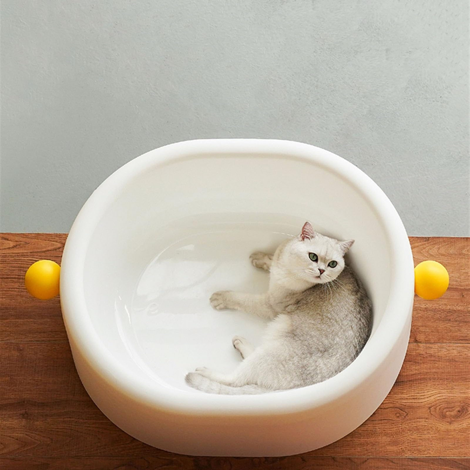 Exclusivo para Gatos y Perros Caja de Arena for Gatos Abierta, Bandeja Antiadherente Extragrande, Caja antisalpicaduras for, Ideal for pequeños y Grandes, fácil Limpiar para Interiores