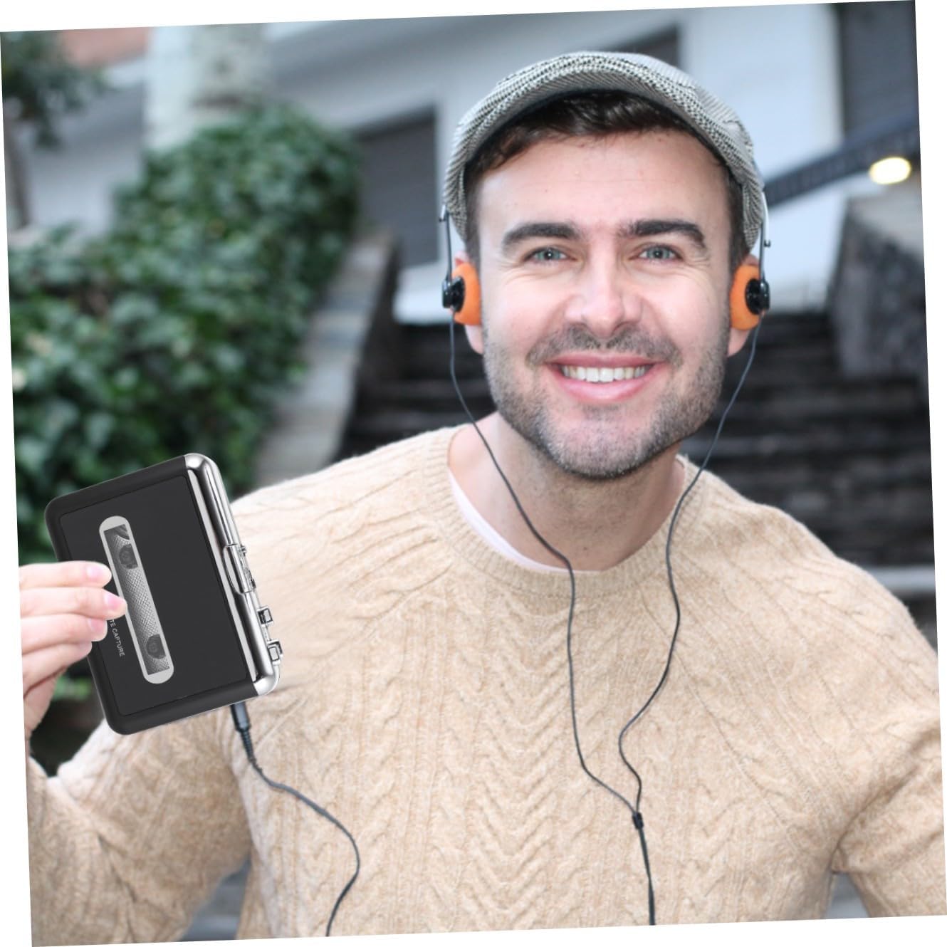 POPETPOP 0.5w Convert Cassette to Player Tape Converter Retro Music Digital Player Portable Cassette