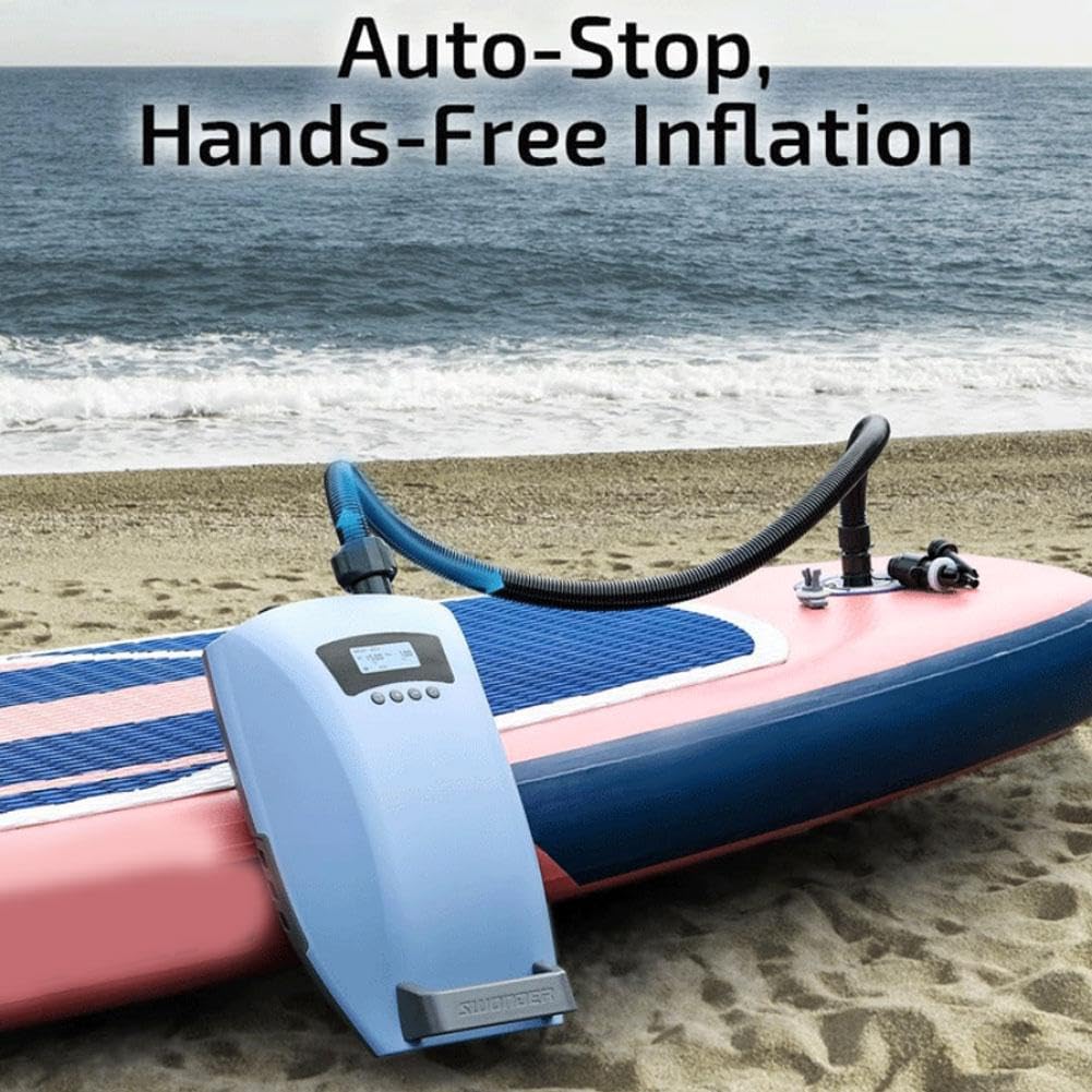 Juego de adaptadores de bomba de tabla de remo, manguera universal de bomba de aire SUP con 7 boquillas, conector de válvula inflable para accesorios de bomba de tabla de remo eléctrica