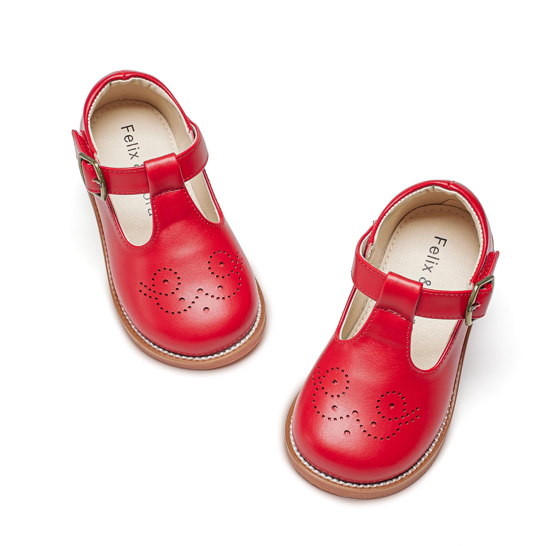 Felix &amp; Flora Toddler Girl Mary Jane Dress Shoes - School Oxford Flats for Girl Party Shoes.