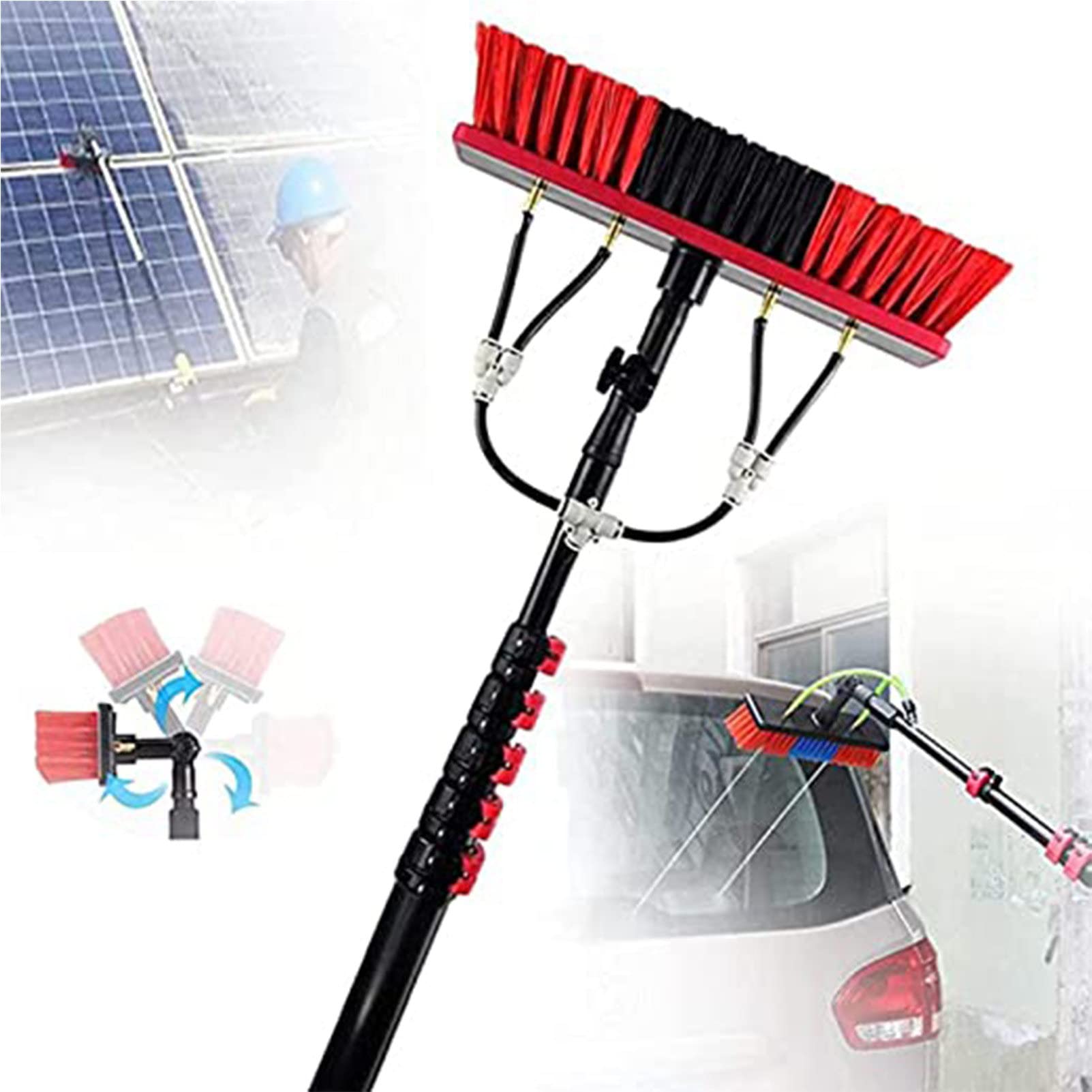 Kit de limpieza de paneles solares para eliminar suciedad difícil en tejados e invernaderos