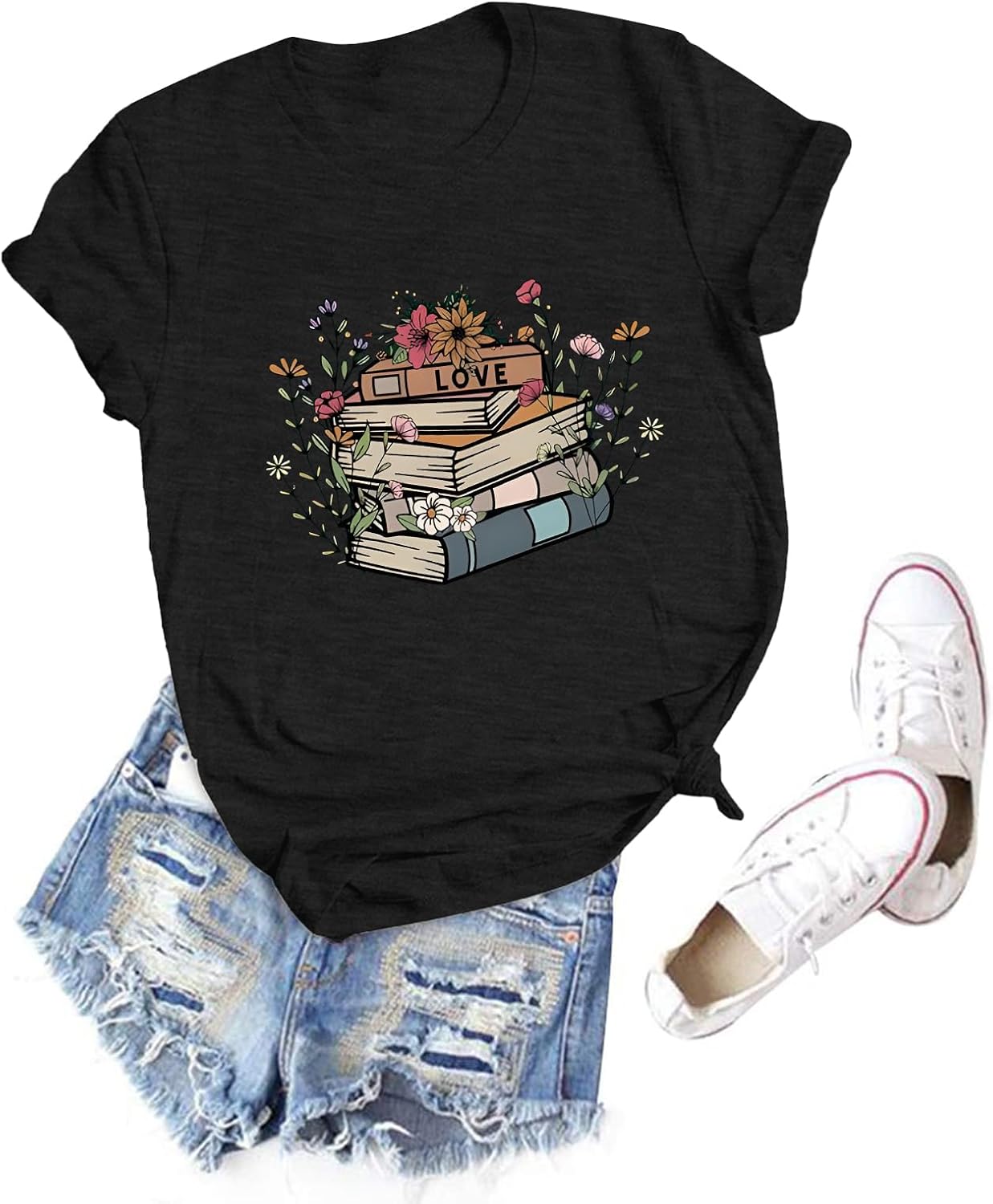 Teacher Shirts for Women Funny Cute Outfit Graphic Shirt Short Sleeve Casual Letter Printed Tee Tops
