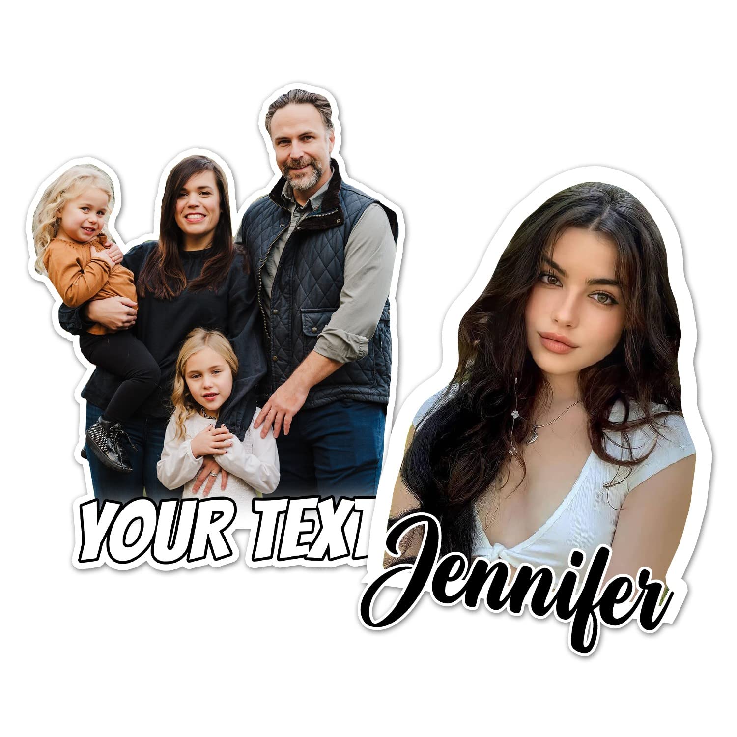 Custom Photo Sticker Personalized Image Picture Vinyl Decal | Waterproof Die-Cut Vinyl Sticker for Laptop, Water Bottle, Phone Case, Merchandise,