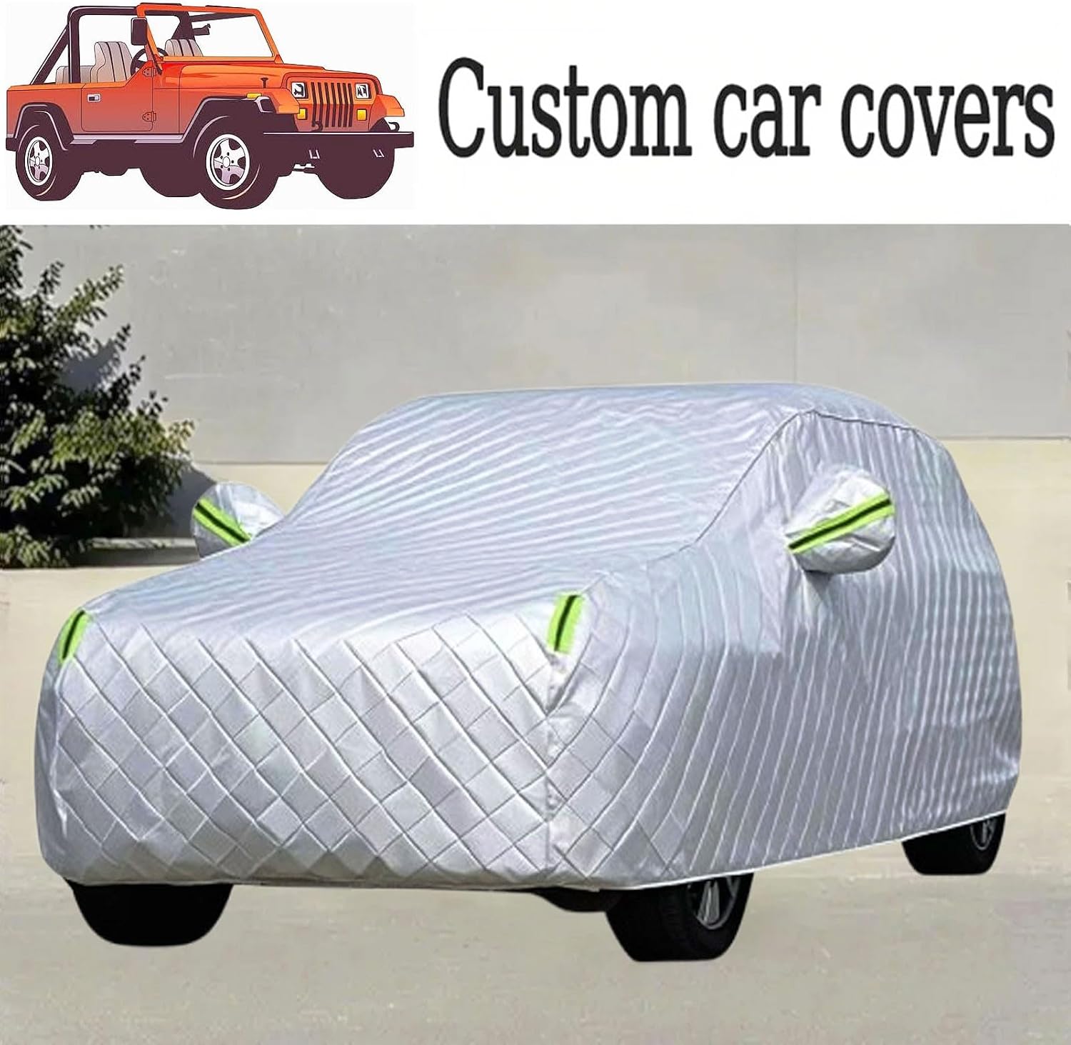 Hail Proof Car Cover Compatible with Tesla Model 3 - Heavy Duty 6mm Anti-Hail Cover | Waterproof, Windproof, Reflective Strips, All Season Custom Fit