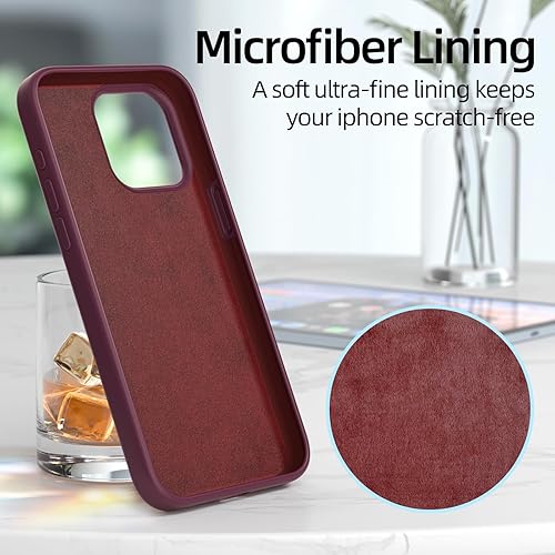 Miniatura 5 de AZF Funda para iPhone 15 Pro Max, funda de silicona suave a prueba de golpes con forro de microfibra suave resistente a los arañazos, 6.7 pulgadas