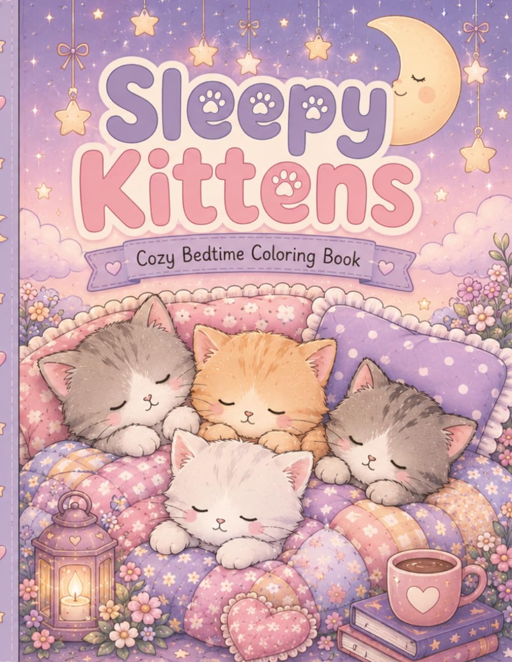 Sleepy Kittens: Cozy Bedtime Coloring Book