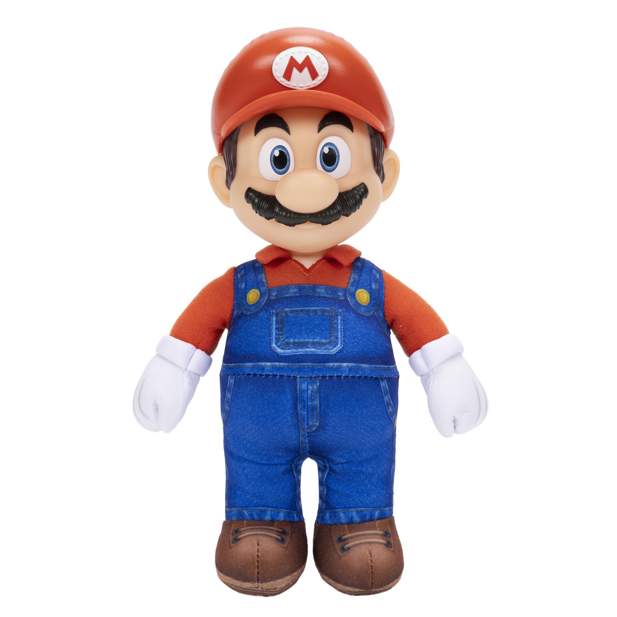 Pluszowa figurka Mario Jumbo z filmu Super Mario Galaxy, 23cm, oficjalna licencja Jakks Pacific, luksusowa pluszowa figurka z rzeźbioną głową Roto, dla dzieci w wieku 3+ lat