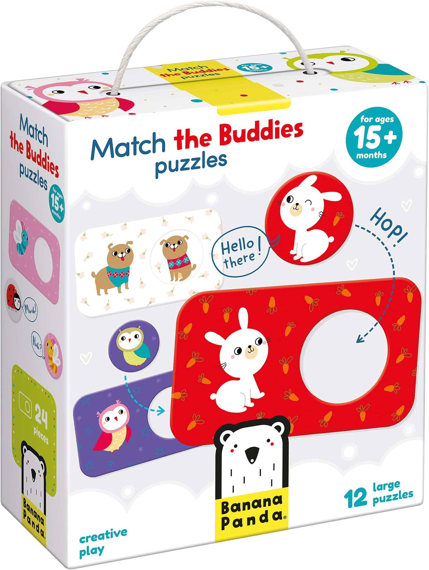 Banana Panda 49030 Match The Buddies Puzzle Mapping Activity Game Multicoloured