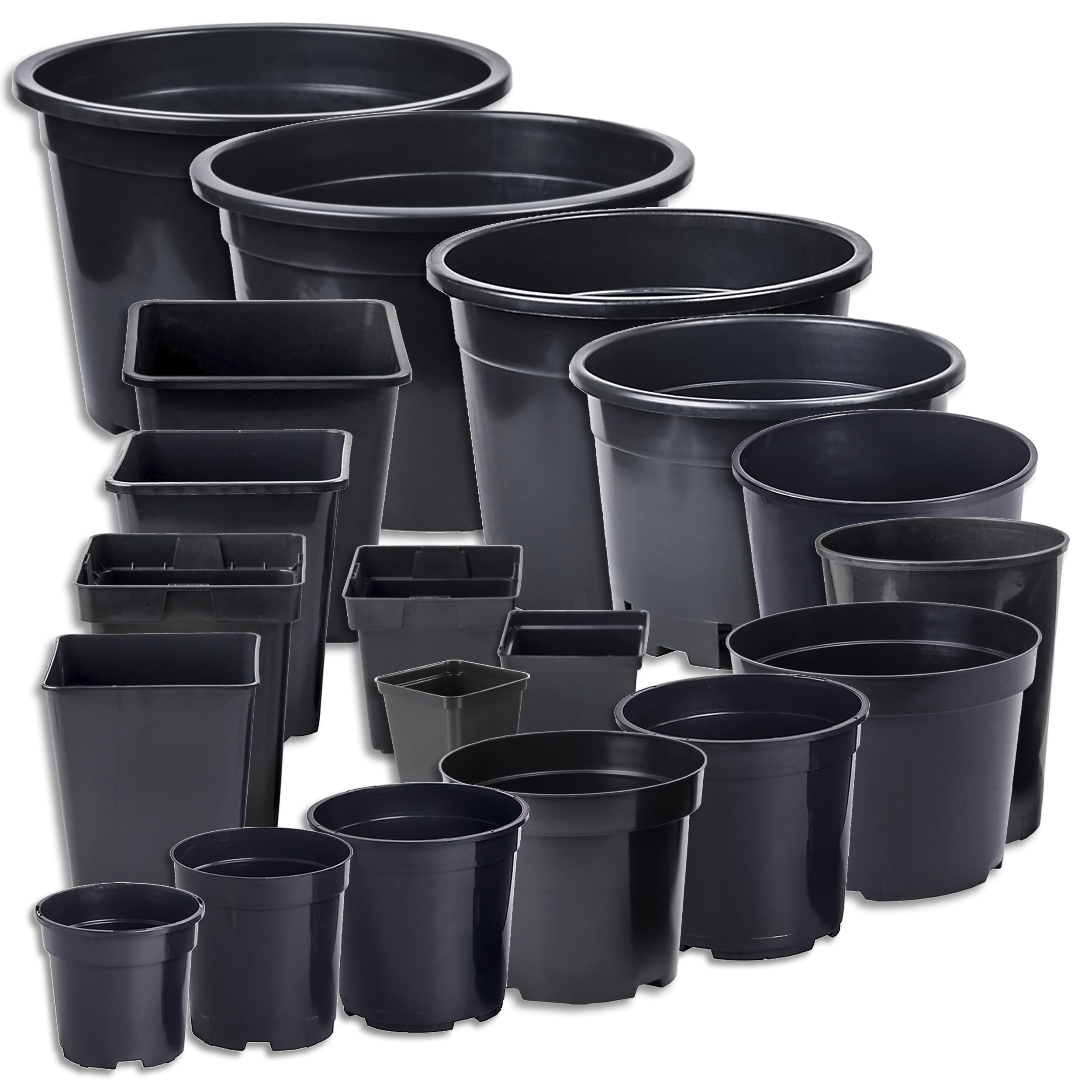 Wohnkult 20 Stck Pflanztpfe Pflanztopf Rund 12 Liter Blumentpfe  Blumenkbel Rund  26 cm: Amazon.de: Garten