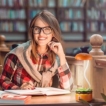 Glooglitter 2 Pcs Cute Hamburger Lamp with Pencil Sharpener