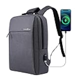 Victoriatourist Laptop Backpack 15.6 Inch, Business Slim Durable Travel Backpacks with USB Charging Port, College Computer Bag Gifts for Men and Women Fits Notebook (Grey)