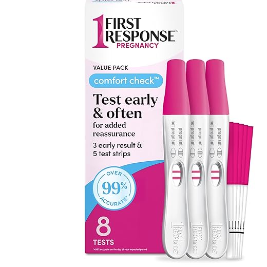 FIRST RESPONSE Comfort Check Pregnancy Test, 8 Count