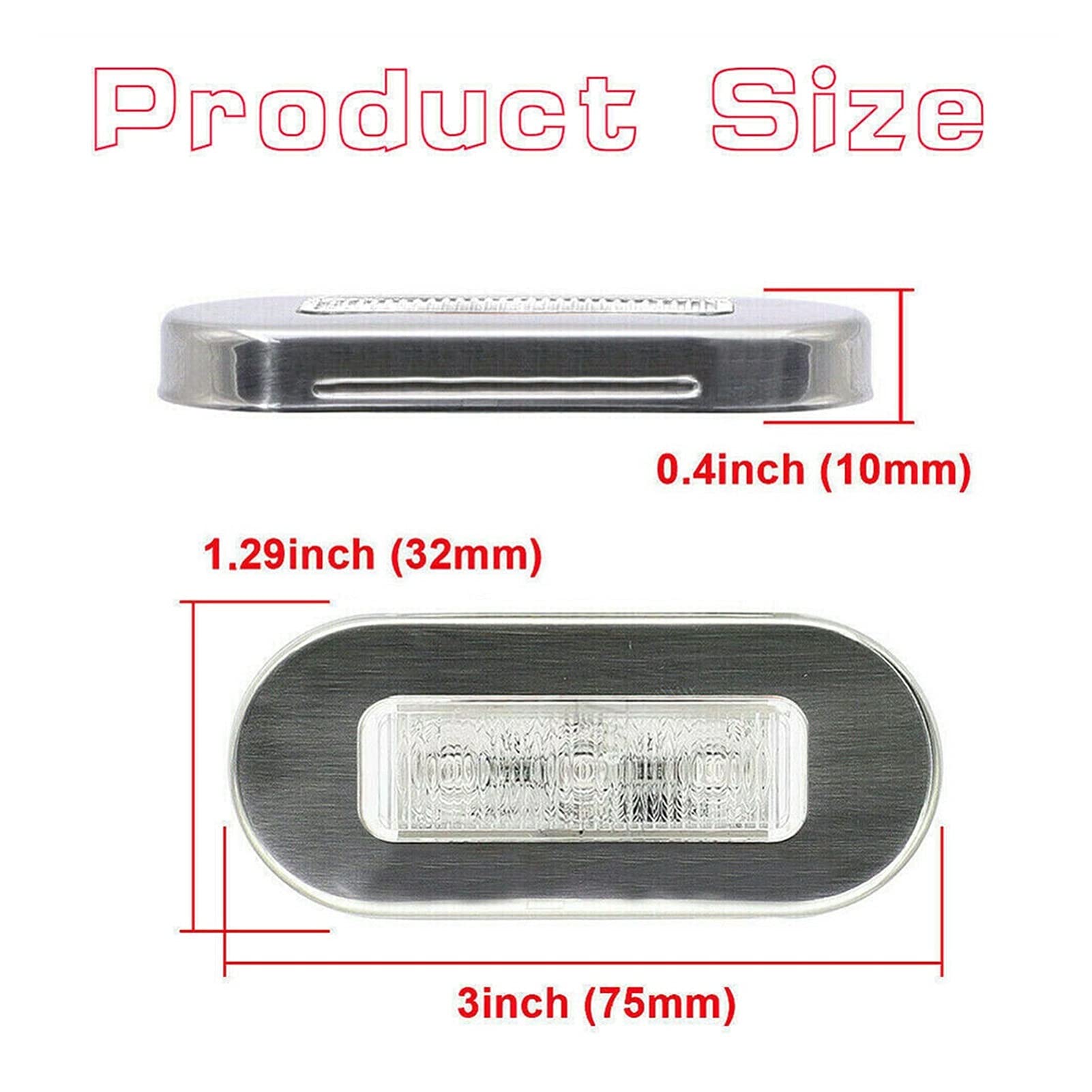 4 pz impermeabile 12V blu LED Light Yacht Marine Boat Bancella for cabina Per la navigazione e la pesca