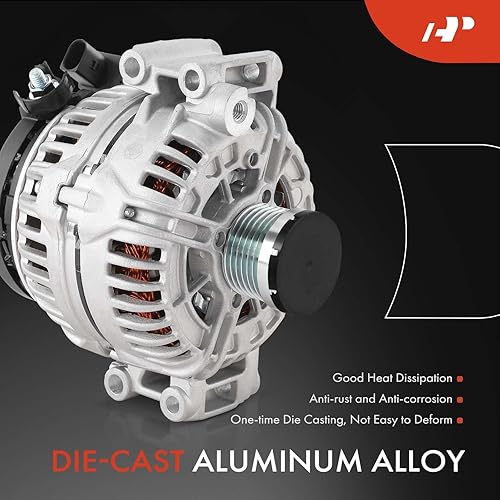 Miniatura 4 de A-Premium Alternador compatible con BMW 323i 2006-2007 2.5L, 325i 325xi 2006 3.0L, 550i 650i 750i 750Li 2006 4.8L, Z4 2006-2008 3.0L, 12V 155A CW