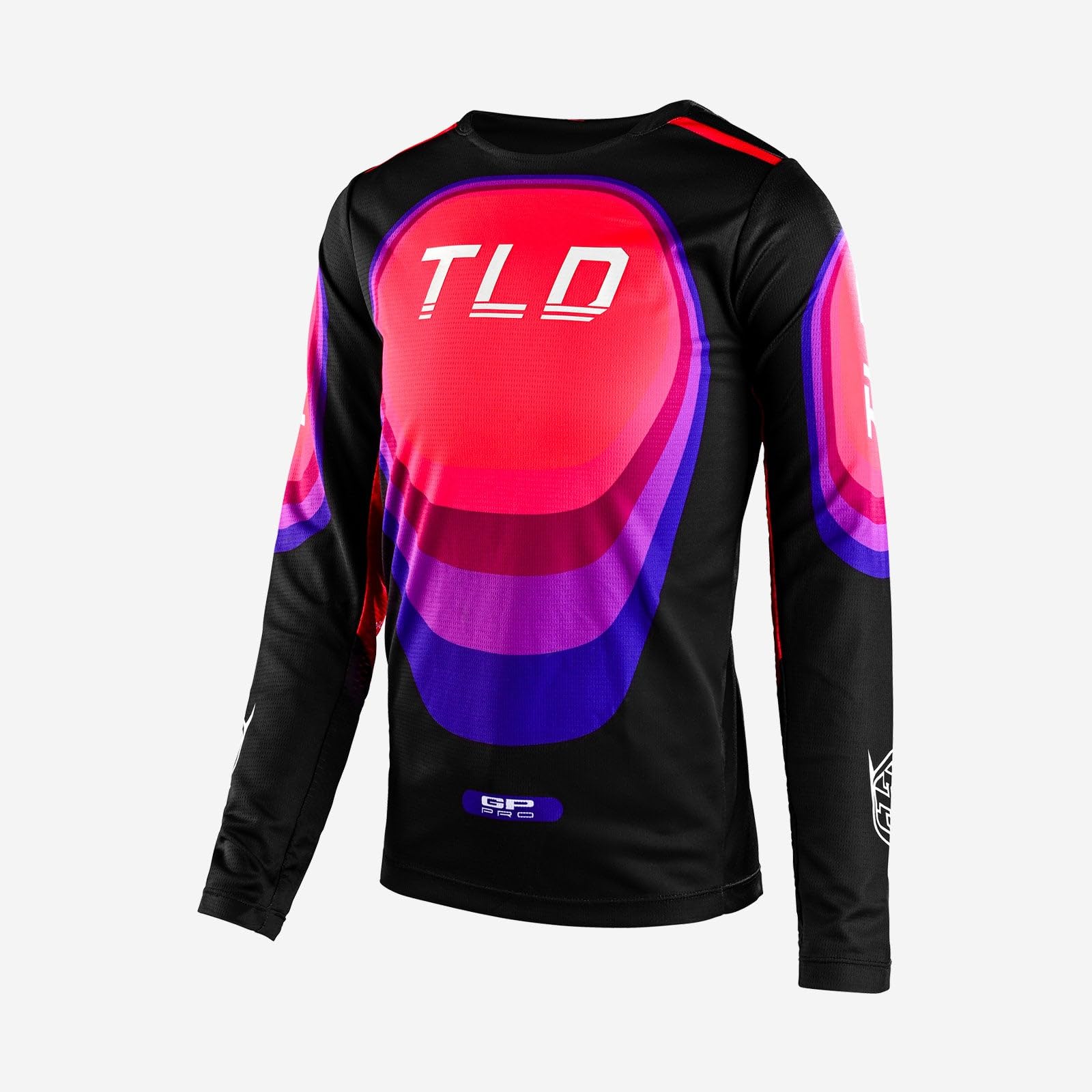 Troy Lee Designs - Youth GP PRO Jersey; Reverb Black/GLO RED SM