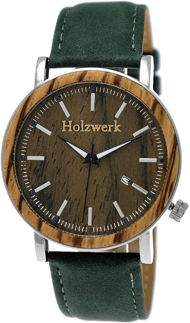 Holzwerk Germany Handgemaakte designer herenhorloge, eco-natuur, houten