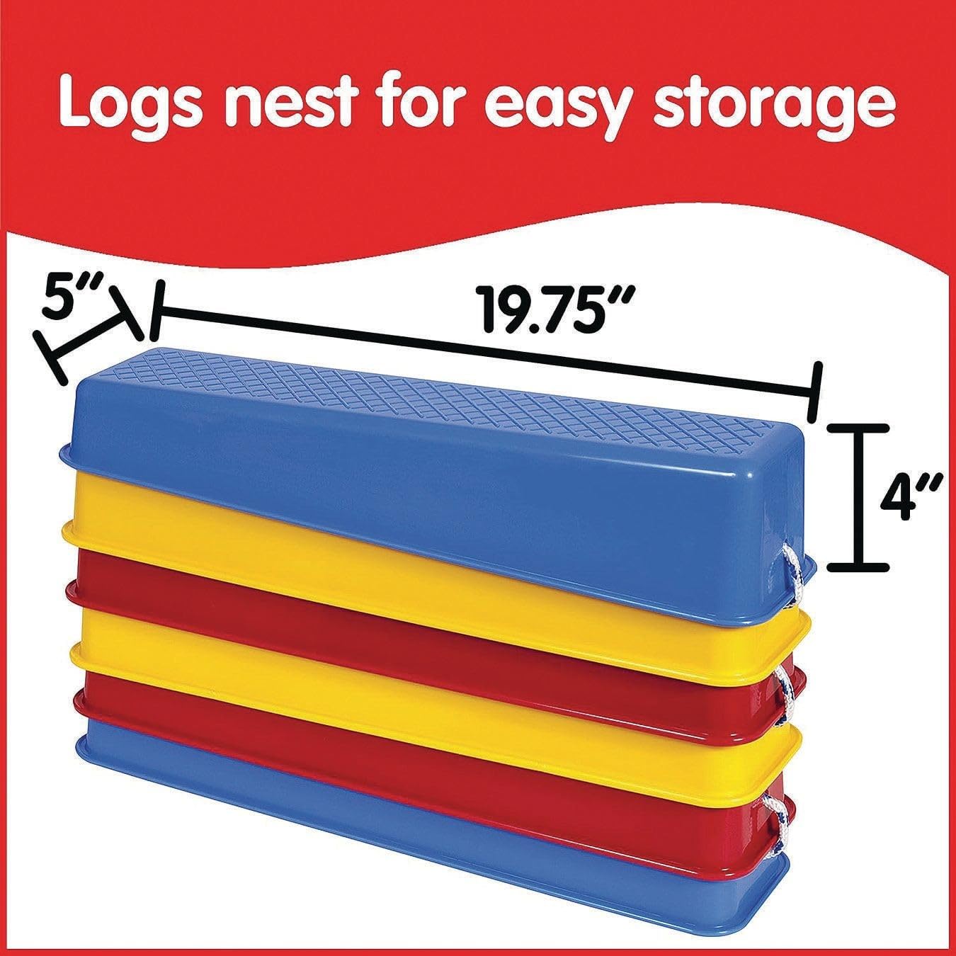 S&S Worldwide Step-a-Log Balance Building Set - Image 2
