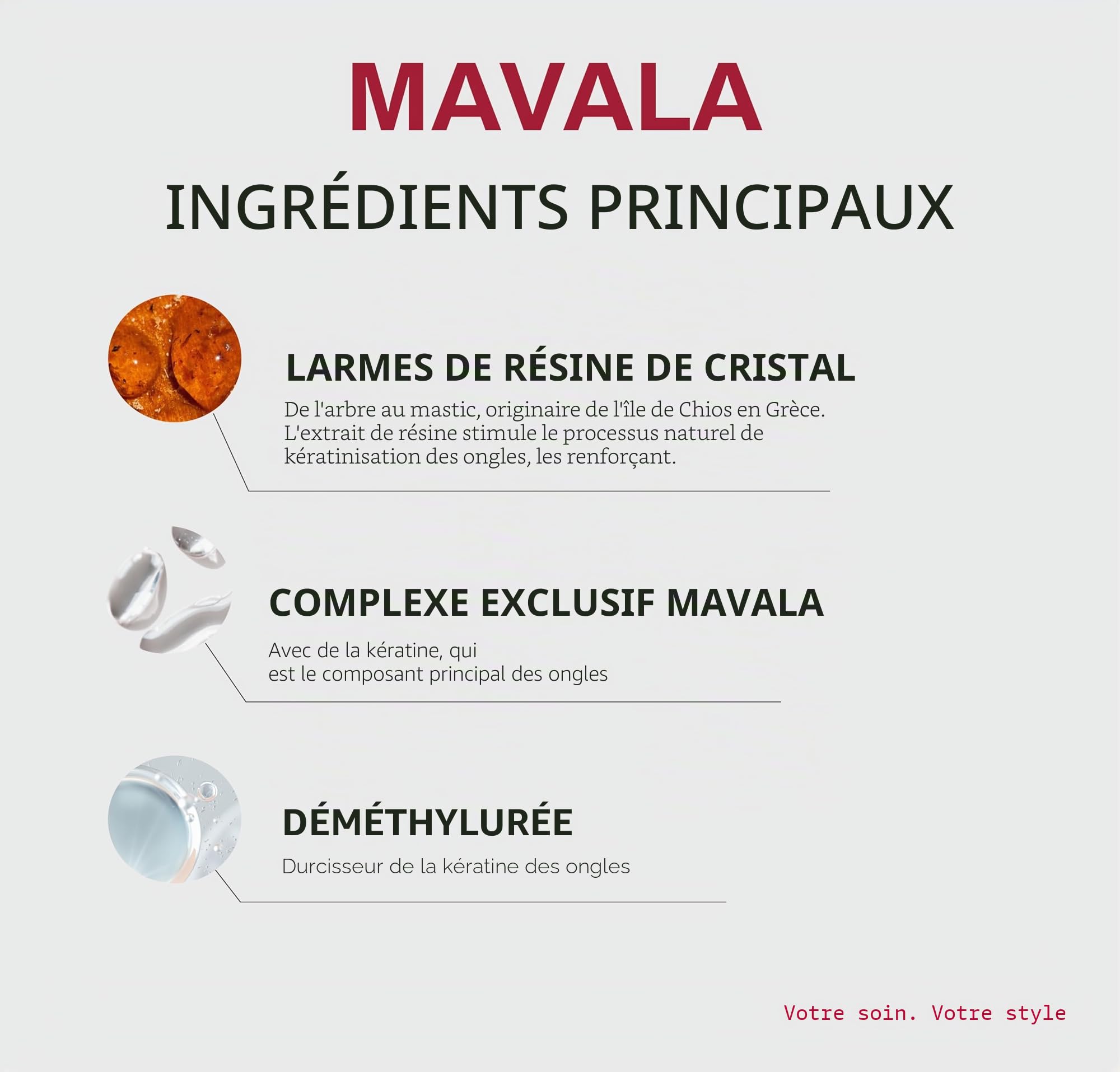 Mavala - Durcisseur d'Ongles Pro Keratin Mavala Scientifique K+ - Durcit la Plaque Cornée - Empêche le Dédoublement de l'Ongle - Formule Complète Efficace - 5ml