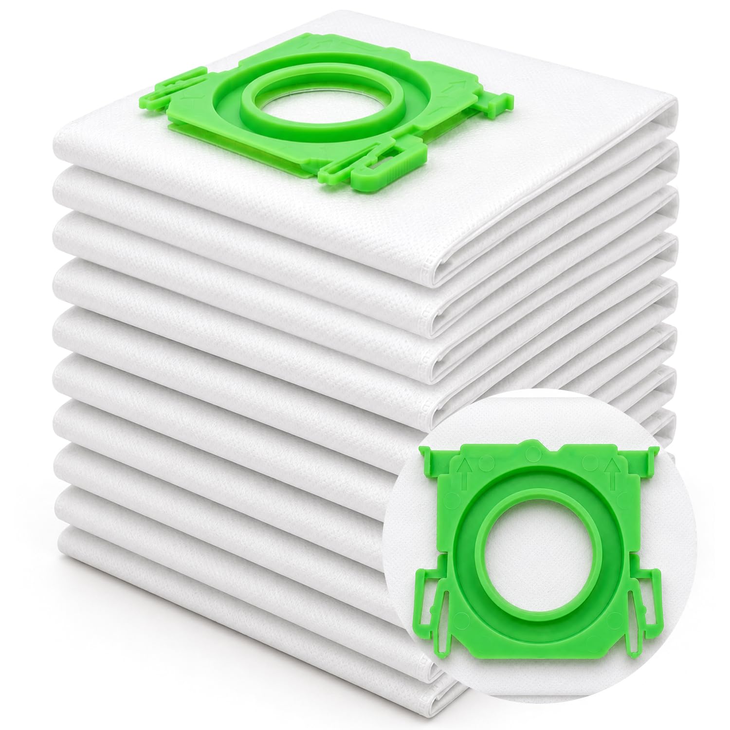 Reliapart Microfibre Dust Bags (10 Pack) for Sebo X, C, Sensor, Airbelt, Automatic, Extra, XP Series Replacement 25486 Bag Replacement 5093ER AIRBELT C1 C2 AUTOMATIC X2 X3 X4