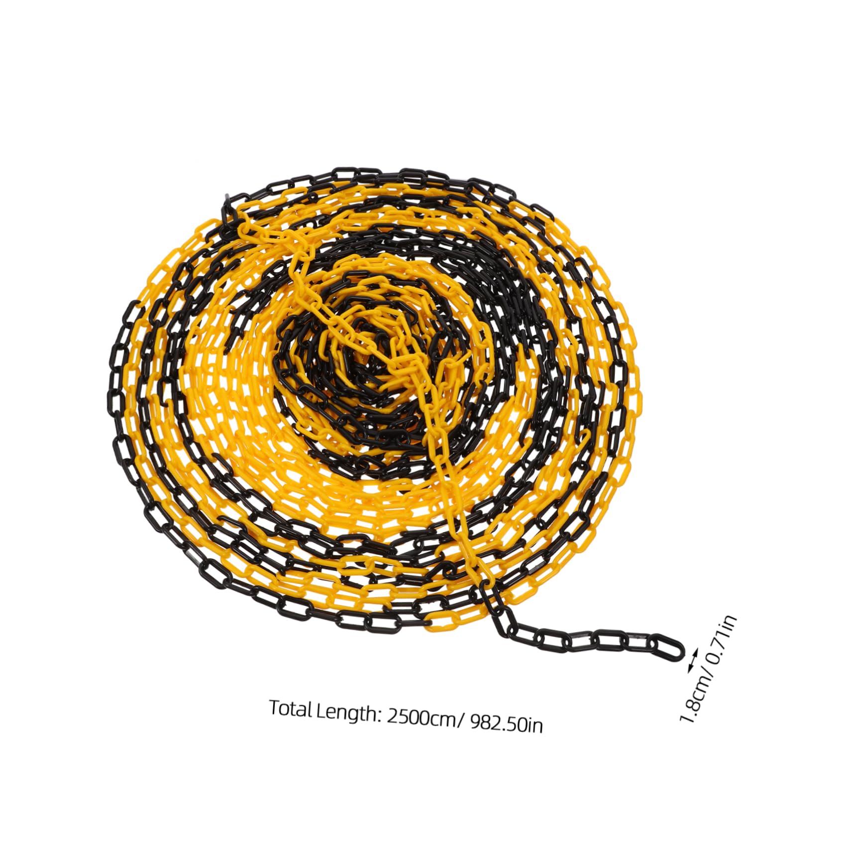 NAMOARLY Caution Chain 25m Plastic Safety Barrier Barrier Link Chain Red White Abs Door Link