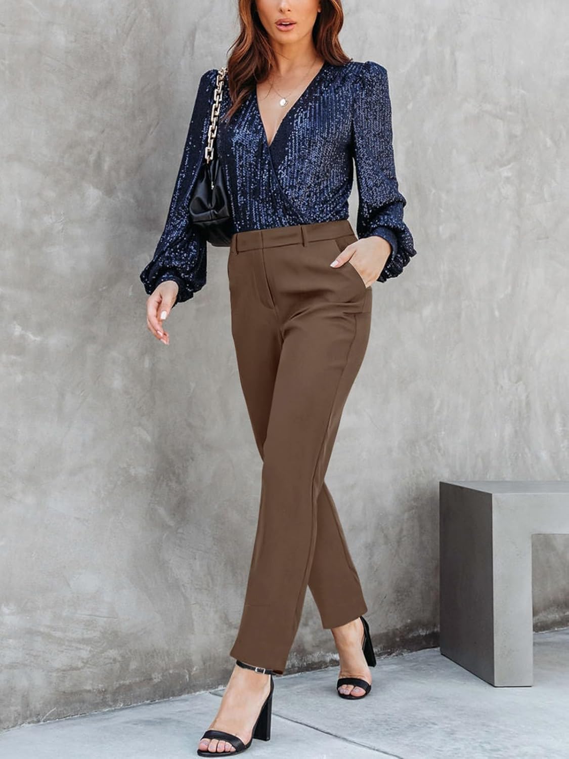 NIMIN Women High Waisted Dress Work Ankle Pants 26"/28"/30" Inseam Office Business Casual Trousers with Pockets 2025 - Image 6