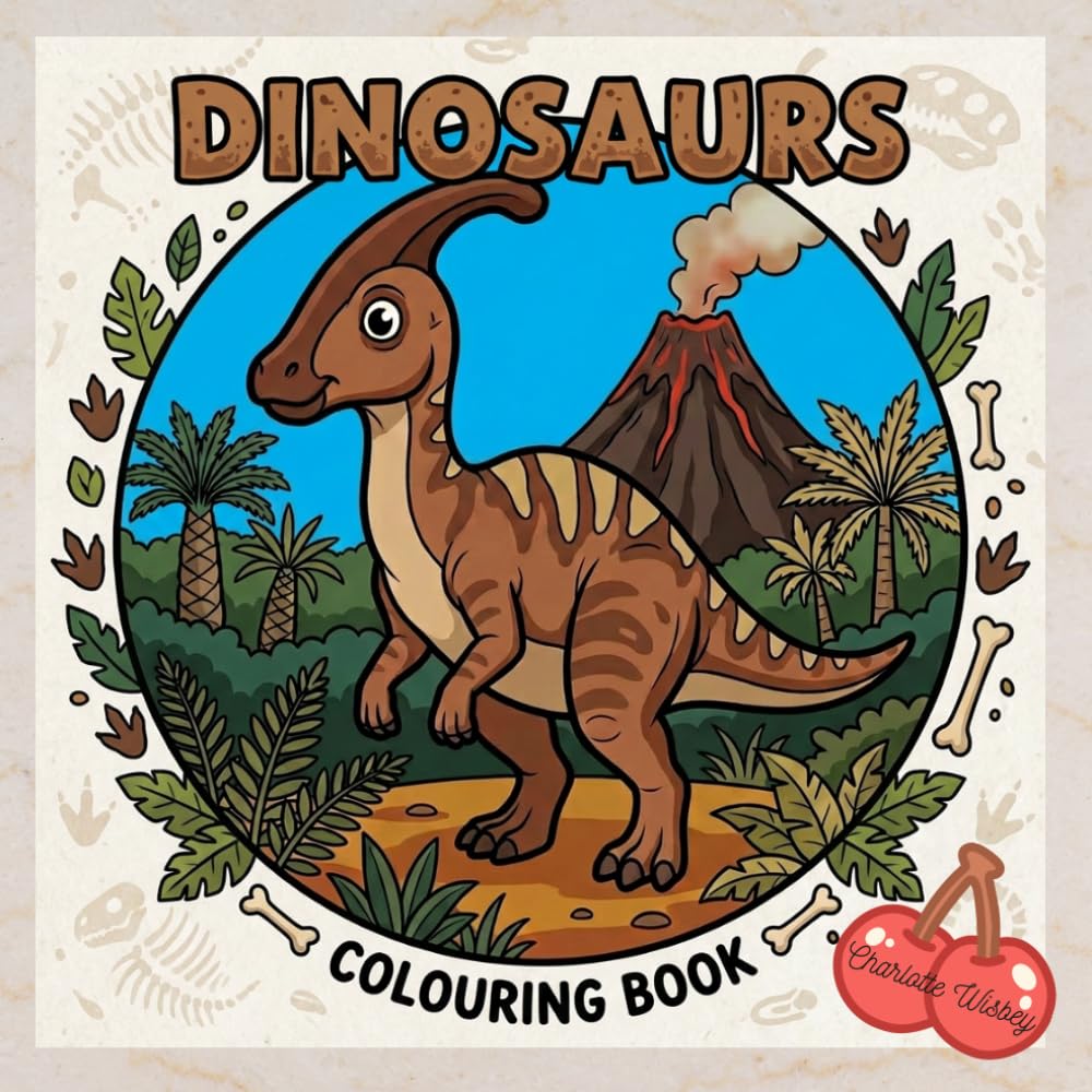 Dinosaurs: A bold colouring book of dinosaurs in circular designed scenes: Circular scenes of dinosaurs to colour and enjoy