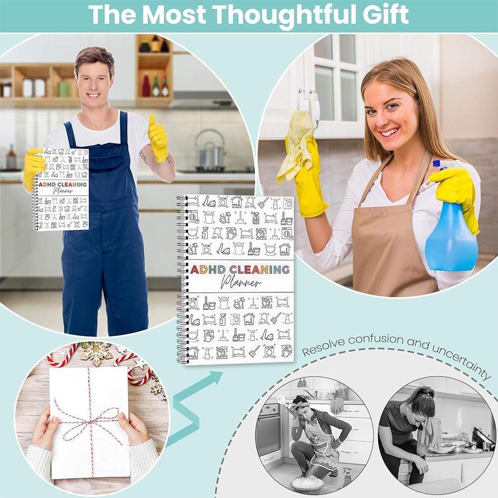 8.5x11 Inch Adhd Cleaning Planner, Daily Cleaning Schedule & Checklist, Cleaning Planner For Adults Women - Image 5