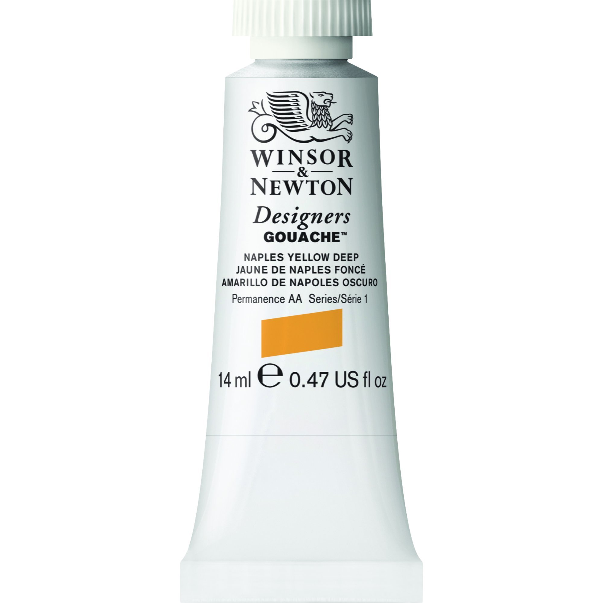 Winsor & Newton 14Ml Designers Gouache Tube - Naples Deep Yellow
