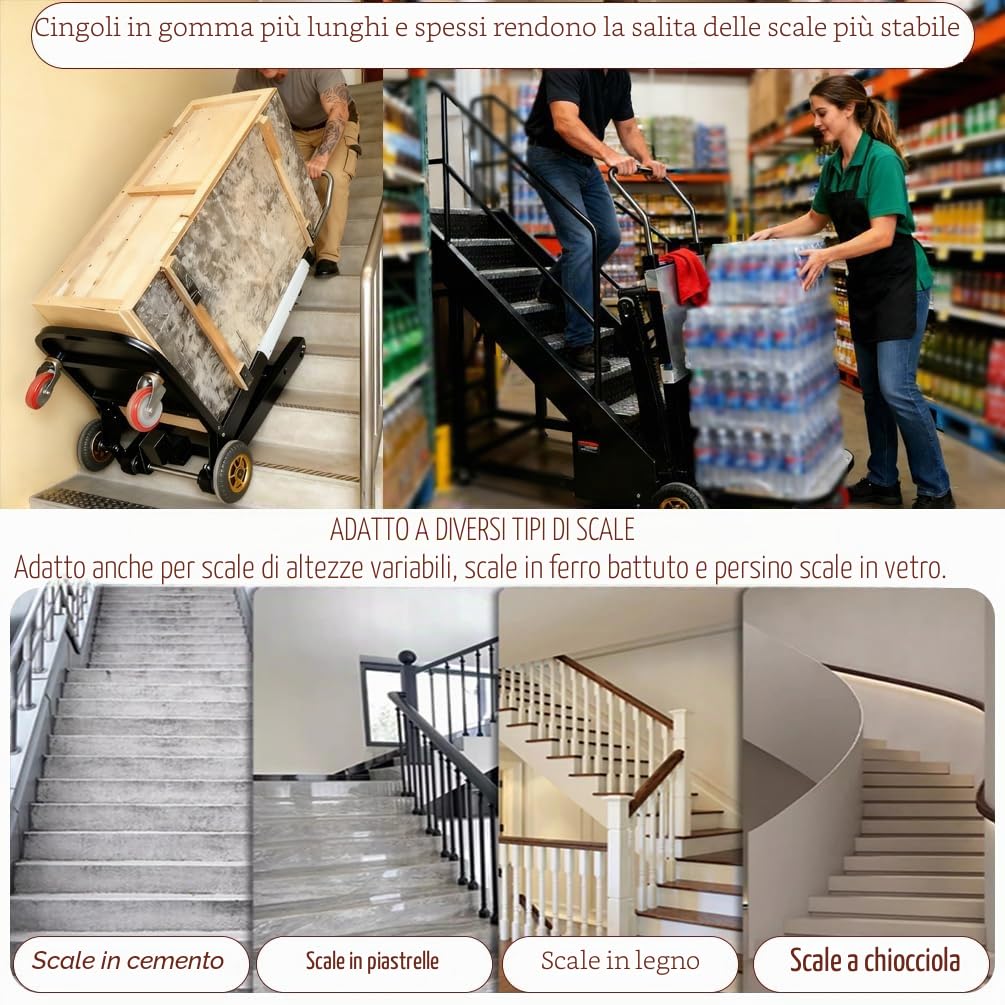 Per Scale Carrello Elettrico Da 1500 W, Capacità Di Carico 800-1000 Catties, Durata Della Batteria 6-8 Ore, Trasporta Oggetti Pesanti/Supera Facilmente Tutti I Tipi Di Scale