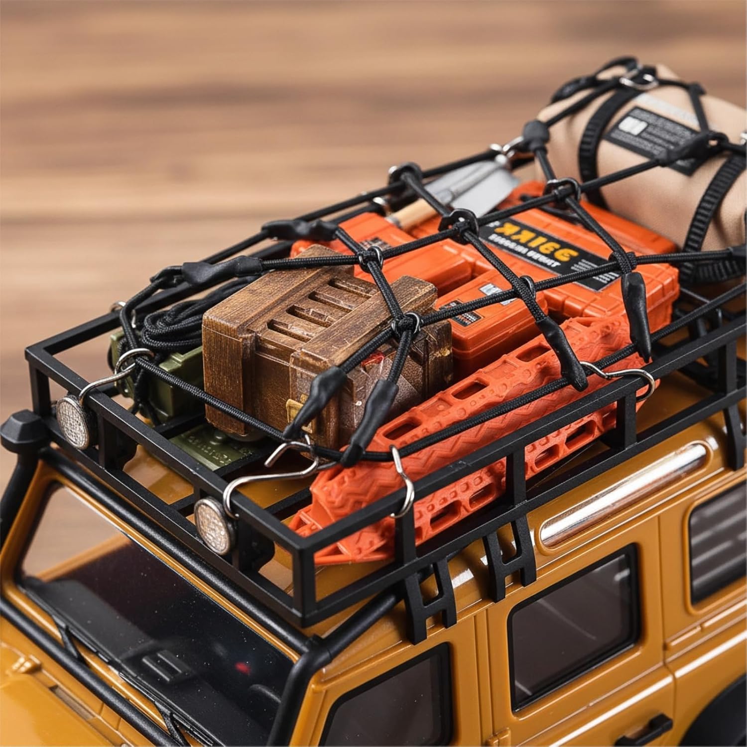 10/12PCS RC Crawler Accessories Set, 1/18 1/24 Scale Decoration Recovery Tool Kit RC Car Upgrades for 1:18/24 RC Car as Traxxas TRX-4M, Axial SCX24, FMS FCX24 (10, Orange-1/18 1/24)